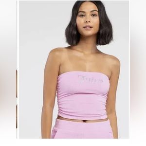 New Juicy Couture bling tube top violet dusk Size L and XL available